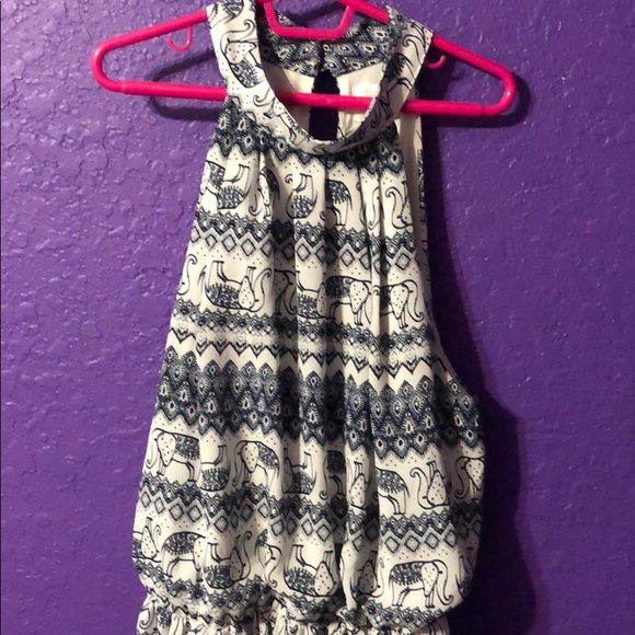 Sienna sky elephant romper - Picture 2 of 4